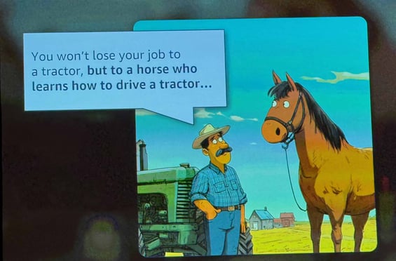 Comic: You won't lose your job to a tractor, but to a horse who learns how to drive a tractor