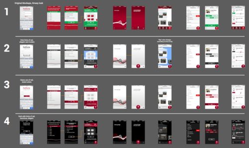 Nutone interface mockups
