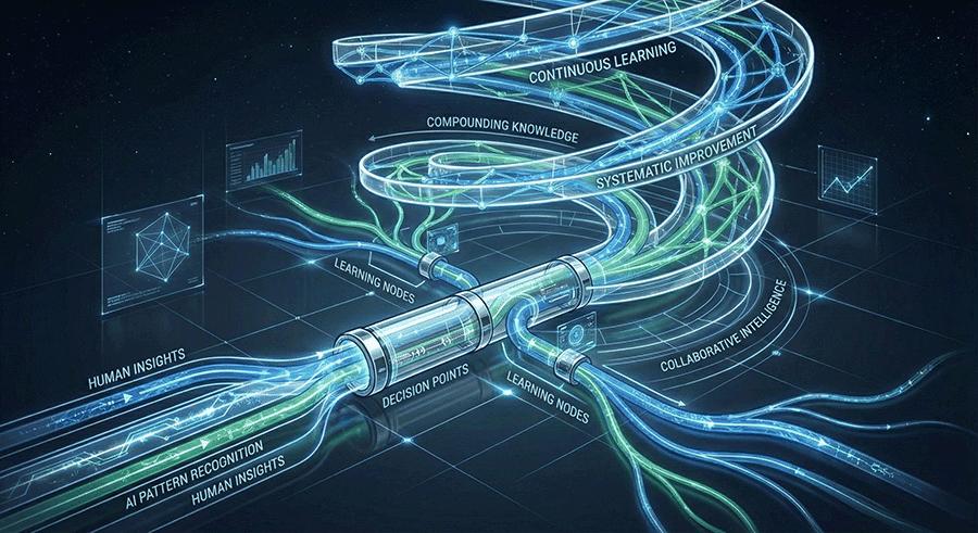 pipes and pathways of human and AI collaboration