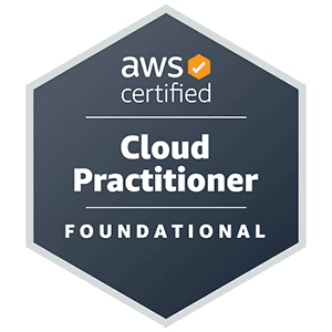 AWS Certified Cloud Practitioner Foundational badge