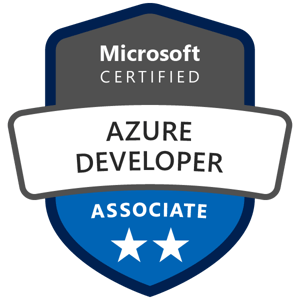 Azure Developer Associate badge Azure Developer Associate badge