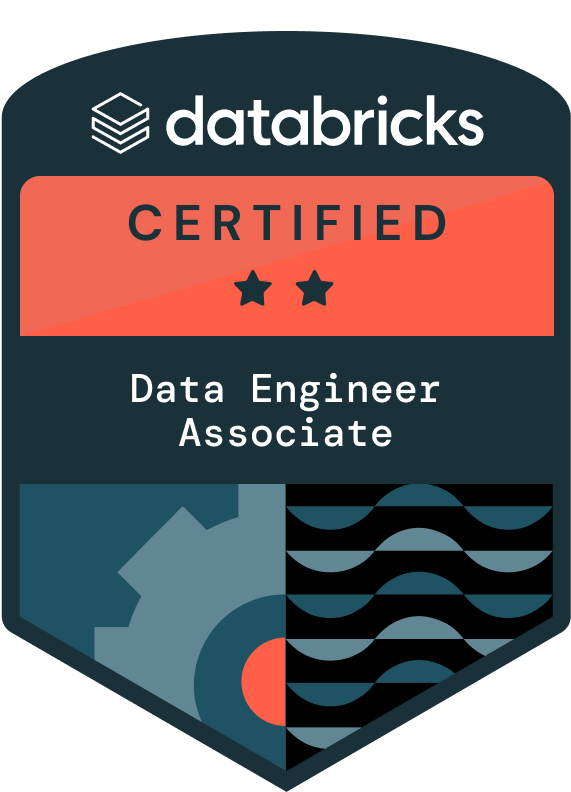 Databricks Certified Data Engineer Associate badge Databricks Certified Data Engineer Associate badge