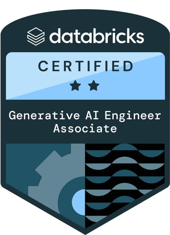 Databricks Certified Generative AI Engineer Associate badge Databricks Certified Generative AI Engineer Associate badge