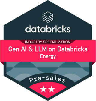 Databricks Gen AI LLM Energy Sales Badge