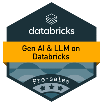 Databricks Gen AI LLM Sales Badge